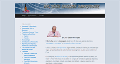 Desktop Screenshot of josecallaohomeopatia.com